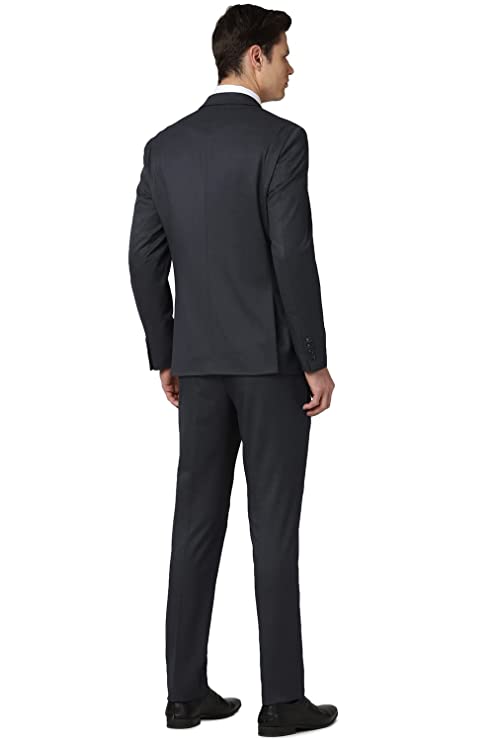 Peter England Men's Polyester Blend Two Piece Business Suit Pants Set - Image 3
