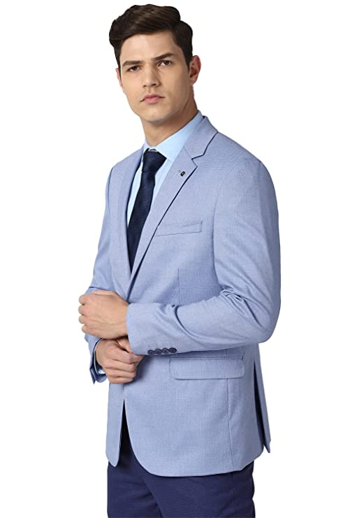 Van Heusen Men's Blue Blazer (VHBZFSLF229131 38) - Image 2