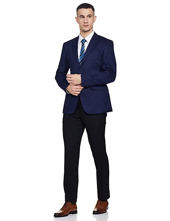 Park Avenue Wool Men's Full Sleeve Regular FIT Multicolor Formal Suit Business Pants Set - Image 3