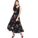 Harpa Women's Synthetic A-Line Maxi Dress