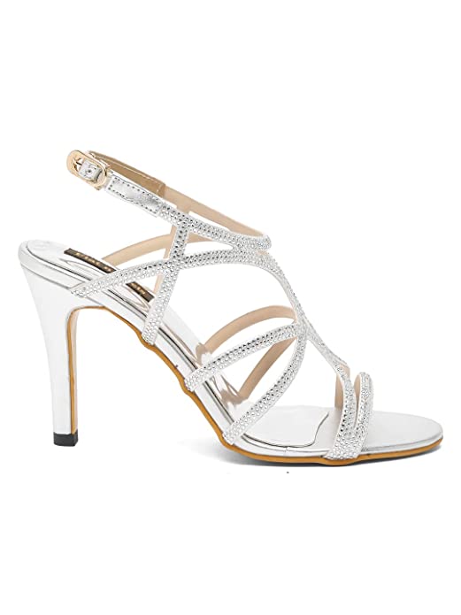 Flat n heels Womens Silver Sandals FnH 4020-SIL - Image 2