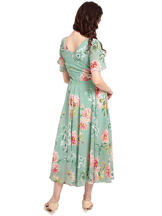 RARE Women's Synthetic a-line Knee-Long Dress - Image 2