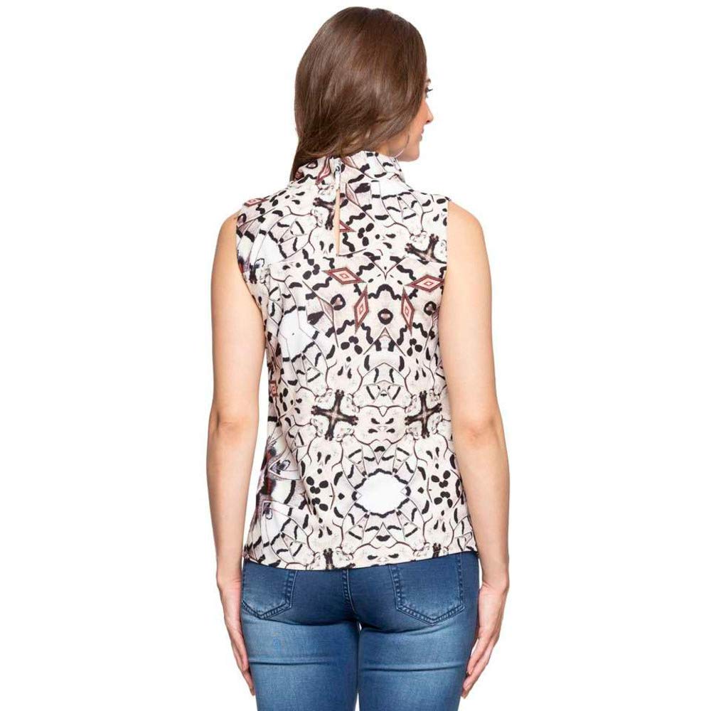 VERO MODA Womens Cowl Neck Printed Top - Image 2