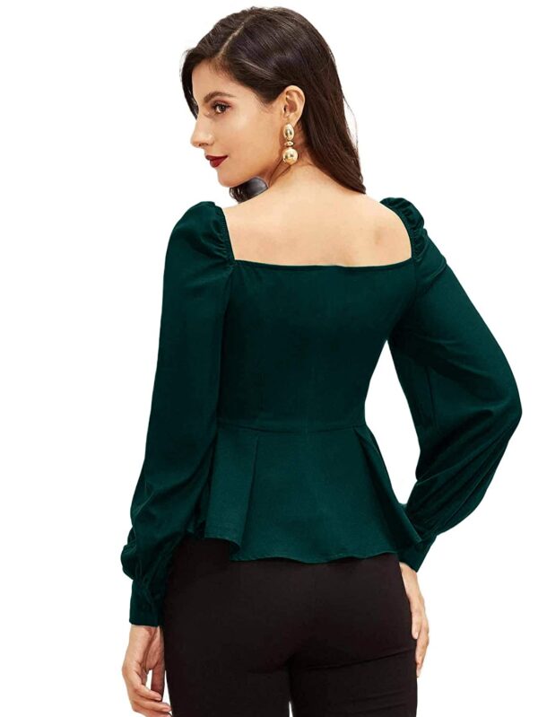 Elyraa Women's Casual Long Sleeve Western Top for Women/Girls - Image 2