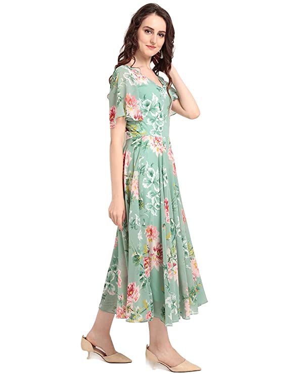 RARE Women's Synthetic a-line Knee-Long Dress - Image 3