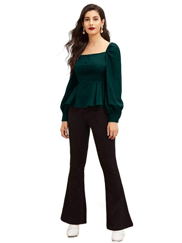 Elyraa Women's Casual Long Sleeve Western Top for Women/Girls - Image 4