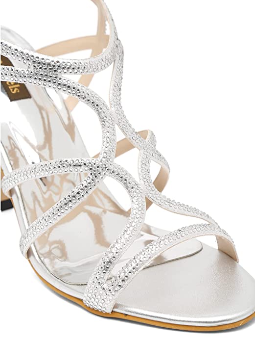 Flat n heels Womens Silver Sandals FnH 4020-SIL - Image 5