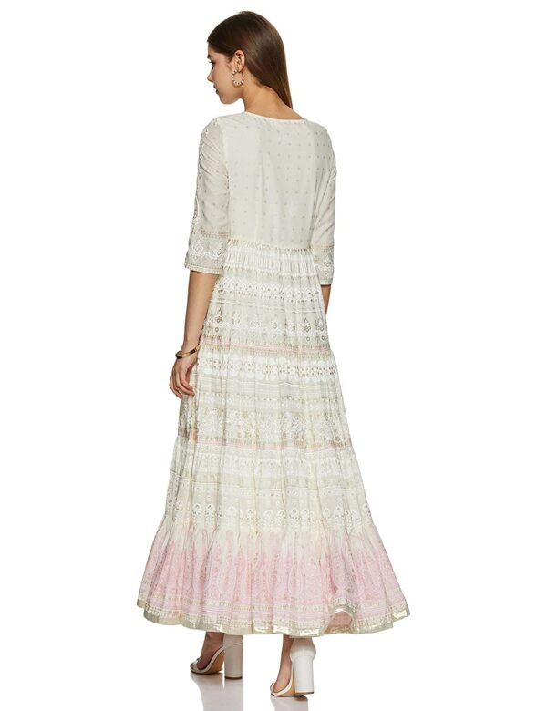 W for Woman Women's Cotton A-Line Maxi Dress - Image 2