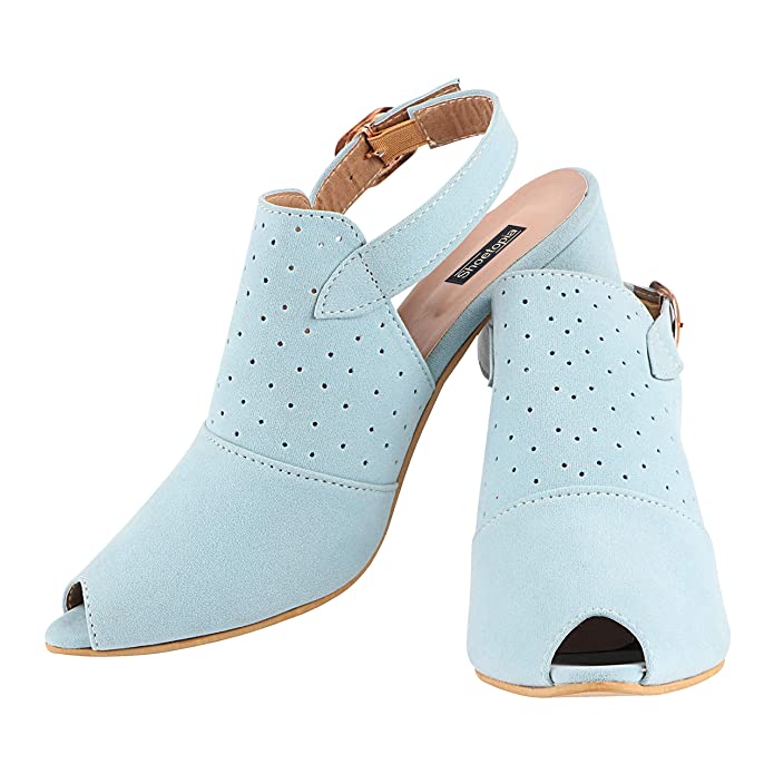 Do Bhai Women Block Heel Pep Toe Ankle Strep Fashion Sandal - Image 3