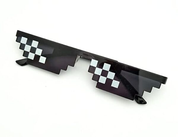 ZQBIEE? Thug Life Sunglasses Pixel Gangster Gangster Life Funny Novelty Shades - Image 2