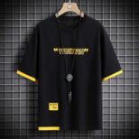 Printed Men Black T-Shirt